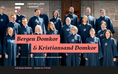 Vi synger på festspillene i Bergen